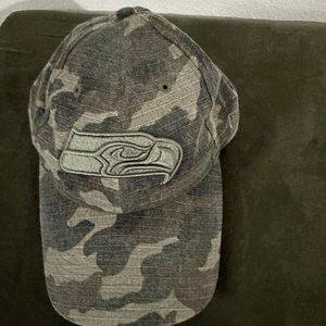 Camo Seahawks baseball cap